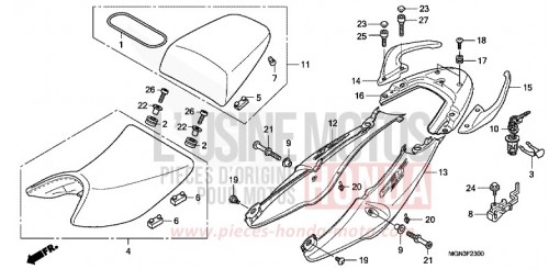 SEAT/SEAT COWL CBF600NA de 2010